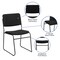 Emma and Oliver 5 Pack 500 lb. Capacity High Density Stacking Chair with Sled Base